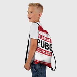 Рюкзак-мешок PUBG: красные таблички Best Player и Ultimate, цвет: 3D-принт — фото 2