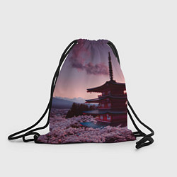 Рюкзак-мешок Цветение сакуры в Японии, цвет: 3D-принт
