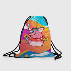 Рюкзак-мешок Слоненок идет купаться, цвет: 3D-принт