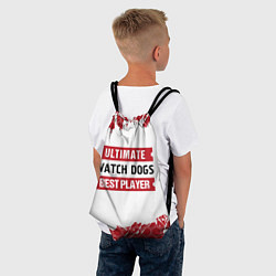 Рюкзак-мешок Watch Dogs: красные таблички Best Player и Ultimat, цвет: 3D-принт — фото 2