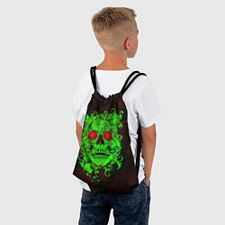 Рюкзак-мешок Ужасный череп, цвет: 3D-принт — фото 2