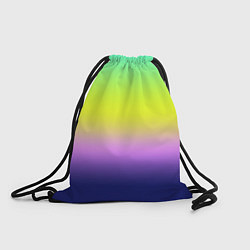 Рюкзак-мешок Разноцветный размытый фон градиент, цвет: 3D-принт