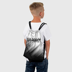 Рюкзак-мешок Papa roach Streak logo, цвет: 3D-принт — фото 2