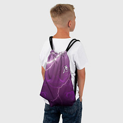 Рюкзак-мешок MINI EMBLEM METALLICA И МОЛНИИ, цвет: 3D-принт — фото 2