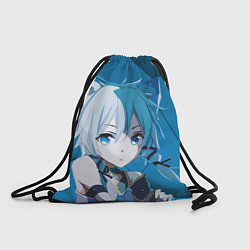 Мешок для обуви Catgirl с синими ушками