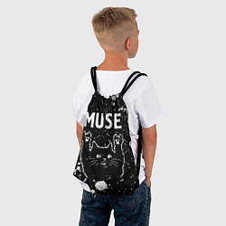 Рюкзак-мешок Группа Muse и Рок Кот, цвет: 3D-принт — фото 2