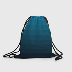 Рюкзак-мешок Blue stripes gradient, цвет: 3D-принт