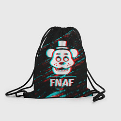 Рюкзак-мешок FNAF в стиле Glitch Баги Графики на темном фоне, цвет: 3D-принт