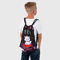 Рюкзак-мешок Яна - КОШКА - Краска, цвет: 3D-принт — фото 2