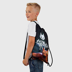 Рюкзак-мешок Stray бродячий кот, цвет: 3D-принт — фото 2