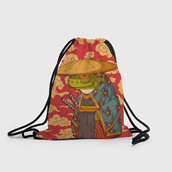 Рюкзак-мешок Старая самурайская лягуха, цвет: 3D-принт