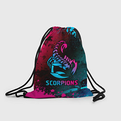 Рюкзак-мешок Scorpions Neon Gradient, цвет: 3D-принт
