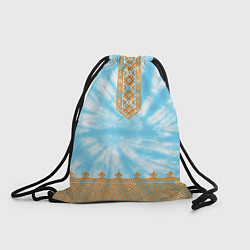 Рюкзак-мешок Славянская тай-дай рубаха, цвет: 3D-принт