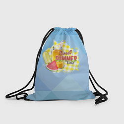Рюкзак-мешок Лимонад и мороженое, цвет: 3D-принт