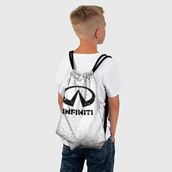 Рюкзак-мешок Infiniti с потертостями на светлом фоне, цвет: 3D-принт — фото 2