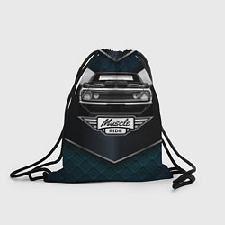 Рюкзак-мешок Muscle ride Черное авто, цвет: 3D-принт