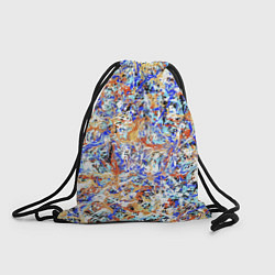 Рюкзак-мешок Летний красочный паттерн, цвет: 3D-принт