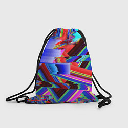 Рюкзак-мешок Авангардный модный глитч, цвет: 3D-принт