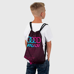Рюкзак-мешок Audi - neon gradient, цвет: 3D-принт — фото 2