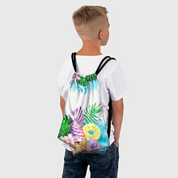 Рюкзак-мешок Тропический рай и мороженое, цвет: 3D-принт — фото 2