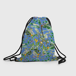 Рюкзак-мешок Летний Фруктовый Сад С Цветами, цвет: 3D-принт