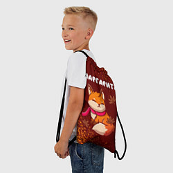 Рюкзак-мешок Маргарита осенняя лисичка, цвет: 3D-принт — фото 2