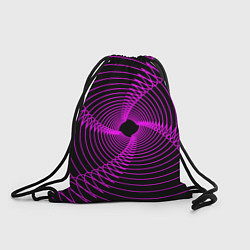 Рюкзак-мешок Неоновая светящаяся спираль, цвет: 3D-принт