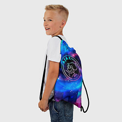 Рюкзак-мешок Ajax неоновый космос, цвет: 3D-принт — фото 2