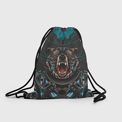 Рюкзак-мешок Кибер медведь, цвет: 3D-принт