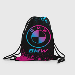 Рюкзак-мешок BMW - neon gradient, цвет: 3D-принт