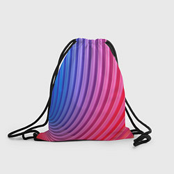 Рюкзак-мешок Оптическая иллюзия с линиями, цвет: 3D-принт