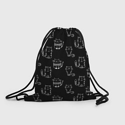 Рюкзак-мешок Полосатые Коты и Кошки, цвет: 3D-принт