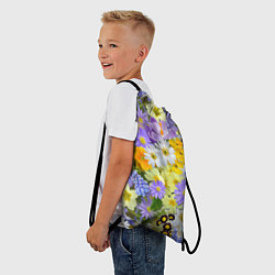 Рюкзак-мешок Цветочная летняя поляна, цвет: 3D-принт — фото 2