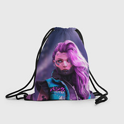 Рюкзак-мешок Cyberpunk 2077 - Валери V, цвет: 3D-принт