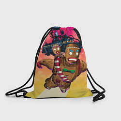 Рюкзак-мешок Летние пряничные человечки, цвет: 3D-принт