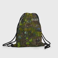 Рюкзак-мешок STALKER Болото, цвет: 3D-принт