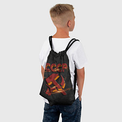 Рюкзак-мешок Серп и молот символ СССР, цвет: 3D-принт — фото 2