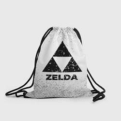 Рюкзак-мешок Zelda с потертостями на светлом фоне, цвет: 3D-принт