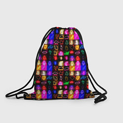 Рюкзак-мешок Neon glowing objects, цвет: 3D-принт