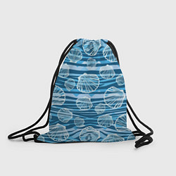 Рюкзак-мешок Паттерн из створок ракушки - океан, цвет: 3D-принт