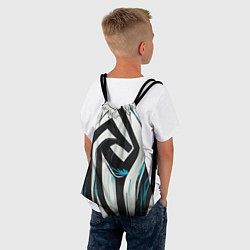 Рюкзак-мешок Цифровой окрас зебры, цвет: 3D-принт — фото 2