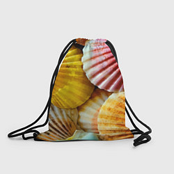 Рюкзак-мешок Разноцветные створки океанских раковин, цвет: 3D-принт