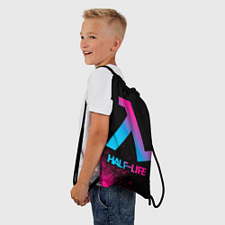 Рюкзак-мешок Half-Life - neon gradient, цвет: 3D-принт — фото 2