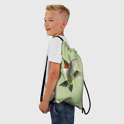 Рюкзак-мешок Одинокая колибри, цвет: 3D-принт — фото 2