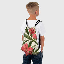 Рюкзак-мешок Олеандр Элегантные цветы, цвет: 3D-принт — фото 2