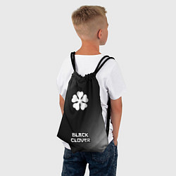 Рюкзак-мешок Black Clover японский шрифт: символ, надпись, цвет: 3D-принт — фото 2