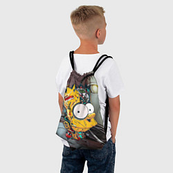 Рюкзак-мешок Башка Барта Симпсона - Robopunk, цвет: 3D-принт — фото 2