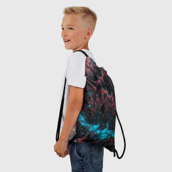 Рюкзак-мешок Красочные растекания, цвет: 3D-принт — фото 2