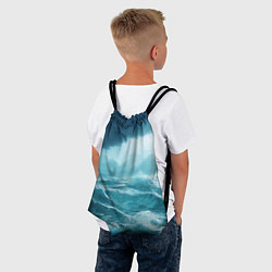 Рюкзак-мешок Буря в море, цвет: 3D-принт — фото 2