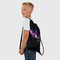 Рюкзак-мешок Сверкающая молния во тьме, цвет: 3D-принт — фото 2